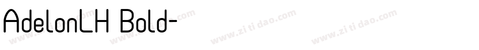 AdelonLH Bold字体转换